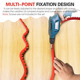 78 Inch Woodworking Profiling Strip, Flexible Curve Template, Excellent Rebound, Adjustable & Fixed Complex Shape Contour Woodworking Tool Templates Suteng