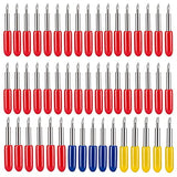 EVISWIY 50PCS Blades for Cricut Explore Air 2/Air 3/3/Make 3/Maker 40PCS 45° Premium Fine Point Blade & 5PCS 60° Deep Cut & 5PCS 30° Shallow Cut EVISWIY
