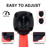 DOTOOL Air Impact Wrench 1/2 inch, Twin Hammer with 1200FT-LB Max Loosening Torque, Heavy Duty Pneumatic Impact Gun for Auto Repair, Changing Tires, DOTOOL