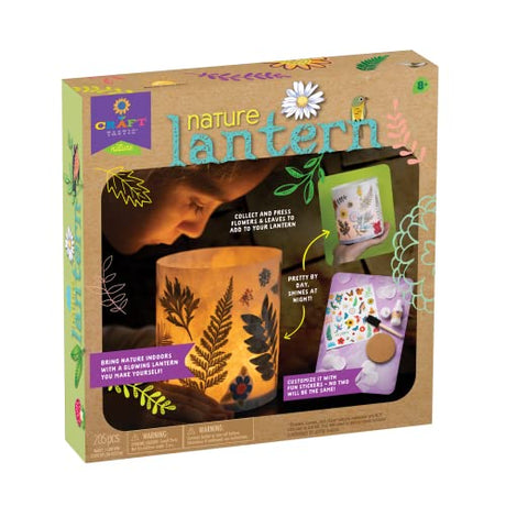 PlayMonster Craft-Tastic Nature Lantern - Nature DIY Craft Kit - Outdoor Crafting Fun - Bring Nature Inside - Comes with Material to Make Lantern PlayMonster