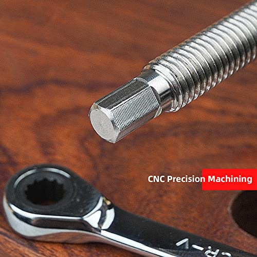 2 Pack Bench Dog Clamp Dog Hole Clamp with 4 Pack Bench Dogs Woodworking 3/4 Inch Adjustable Workbench Stop Stainless Steel Brass (19mm) DDWT