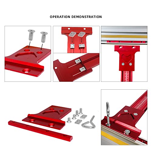 HUIOP Parallel Guide Rail,Woodworking Parallel Guide Rail System Electric Circular Saw Track Engraving Machine Slotting Parallel Sliding Rail - WoodArtSupply