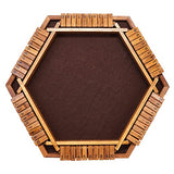 Vamslove Shut The Box Dice Game Wooden Board (L15 x W13) for 1 2 3 4 5 6 Player, 6 Sided 10 Numbers Math Games with 16 Dices for Kids Vamslove