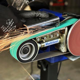 Multitool 2" x 36", 1 hp Industrial Belt Grinder, 8" Bench Grinder with Multitool Grinders Belt Attachment MULTITOOL GRINDERS