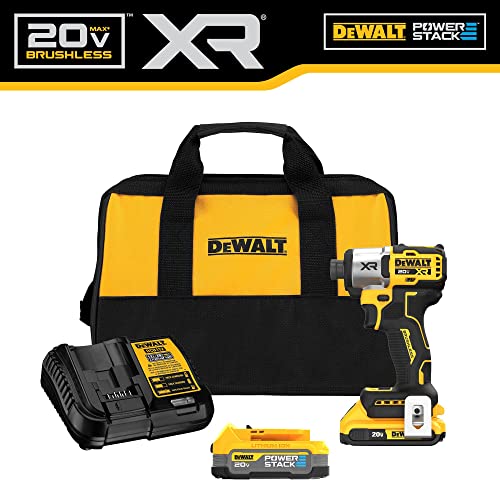 DEWALT 20V MAX Impact Driver, Cordless, 3-Speed, Battery and Charger Included (DCF845D1E1),Black DEWALT