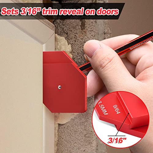 Trim Carpentry Tools Finishing Work Multi-Tool for Measuring and Marking Short Offsets,CNC-Machined Cocowin