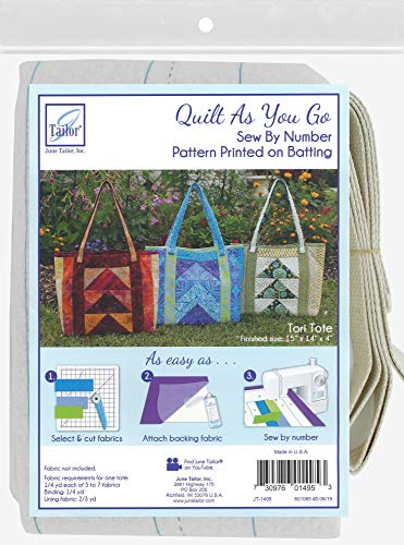 Quilt As You Go Tote Bag - Tori - 1/pack - WoodArtSupply