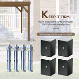 Outsunny 10' x 12' Outdoor Pergola, Wood Gazebo Grape with Concrete Anchors for Climbing Plant Support at Garden, Patio, Backyard, Deck, Brown Outsunny