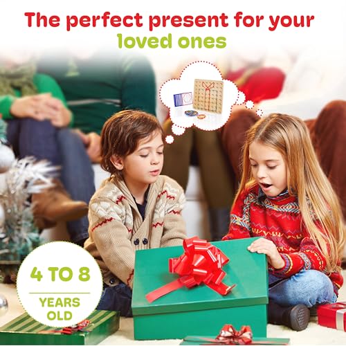 CUBIDI® Wooden Geoboards with Rubber Bands | Montessori Toys for 4+ Year Old Kids | Geo Boards for Classroom | Stem Toys | Educational Toys for 4 CUBIDI