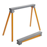 Bora Portamate PM-3300T Steel Folding Sawhorses – Set of 2 Heavy Duty Stands – Pre-Assembled, Orange, 33" Bora