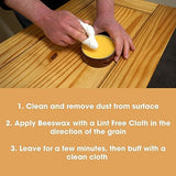Furniture Clinic Premium Beeswax Polish (6.8oz/200ml) | Condition, Restore, Protect, & Waterproof Wood Furniture, Cabinets, and More | Natural Wax Furniture Clinic