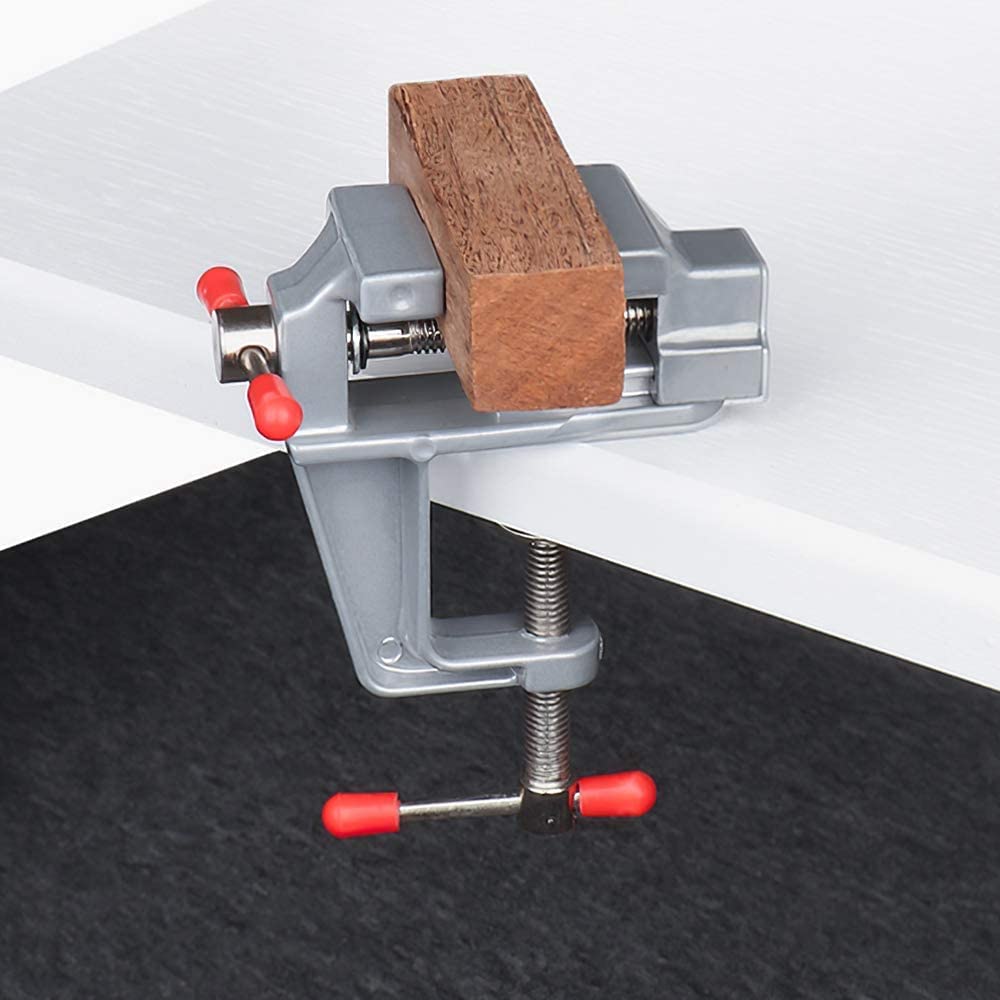 TANJIN Mini Jeweler Table Clamp Small Hobby Bench Vice Jewelers Hobby Clamps Craft Table Repair Tool Portable Work Bench Vise TANJIN