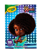 Crayola Karma's World Coloring Book, Stickers Included, Gift for Girls & Boys, 96 Pages Crayola