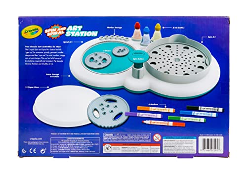 Crayola Spin & Spiral Art Station, DIY Crafts, Toys for Boys & Girls, Gift, Age 6, 7, 8, 9 Crayola