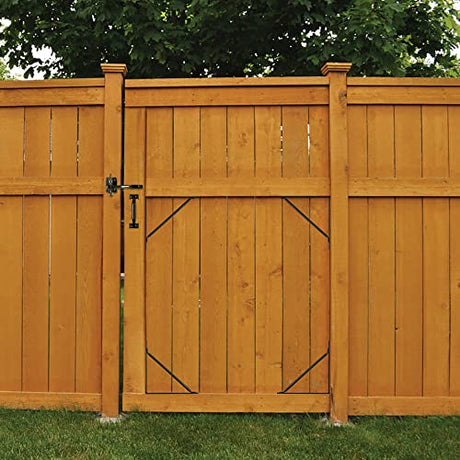 Anti Sag Gate Kit with Gate Hinges Heavy Duty for Wooden Fences-No Sag Gate Corner Brace Bracket for Doors, Corral Gates, Wood Windows (Anti Sag Gate NaGaWood