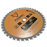 FOXBC 8-1/4 Inch Table Saw Blade 40 Tooth, Replacement for Freud Diablo D0840, DeWalt DWA181440 Finishing Circular Saw Blade, DeWalt DWE7485 Table FOXBC