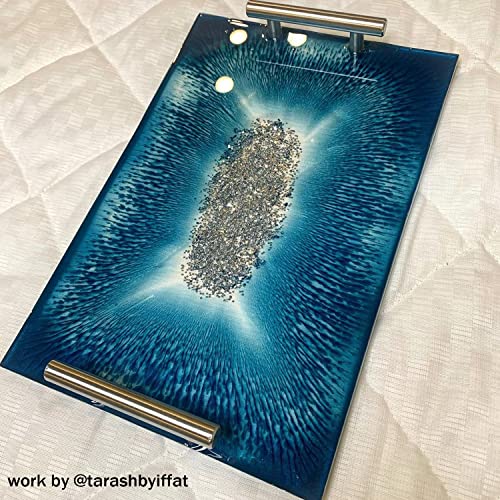 RESINWORLD Silicone Large Deep Flat Tray Mold with Handles, Rectangle for Resin Casting, ResinWorld