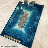 RESINWORLD Silicone Large Deep Flat Tray Mold with Handles, Rectangle for Resin Casting, ResinWorld