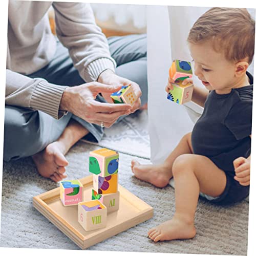 Unomor 8 Pcs Toys Puzzle Wooden Trays Unfinished Wood Serving Unfinished Wood Tray Unfinished Wooden Tray Toy Holder Wood Serving Tray Sundries Unomor