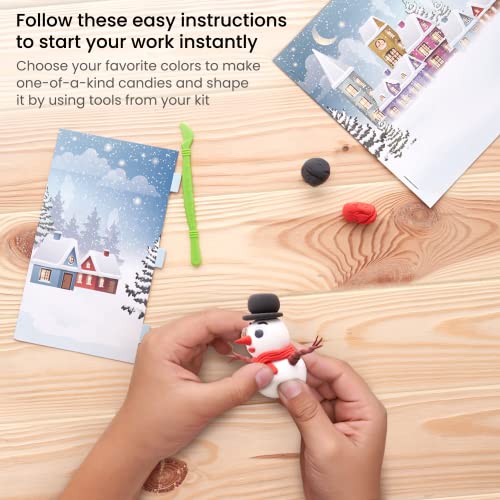 Arteza Kids Air Dry Clay, Winter Wonderland Stage Clay Kit, Craft Supplies for Learning Centers and Educational Playtime, Christmas, Birthday Gifts Arteza Kids