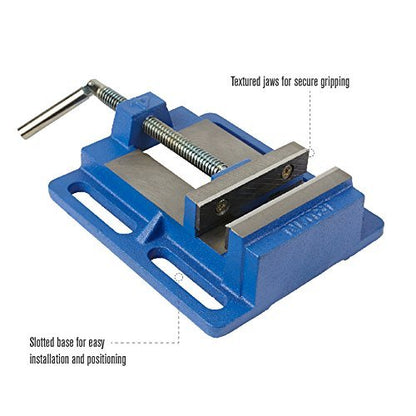 IRWIN Drill Press Vise, 4.5” Jaw Capacity, Ultimate Durability, Slotted Base (226340) - WoodArtSupply