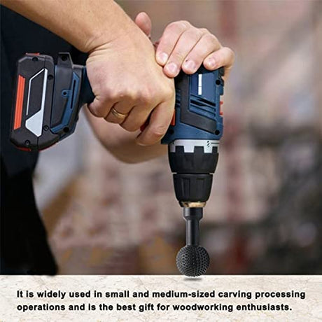 2 Pcs Sphere Rotary Burr with 5/8-11 Threads for 4 1/2 and 5 Inch Angle Grinder, Wood Carving Burrs for Carving Grinding Polishing Engraving AZB