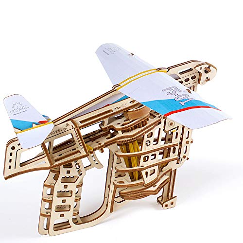UGEARS Mechanical Wooden 3D Puzzle Model Flight Starter Set UGEARS