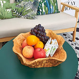 JFFLYIT Creative Wood Bowl Root Carved Bowl Handmade Natural Real Wood Candy Serving Bowl (12"-14") JFFLYIT