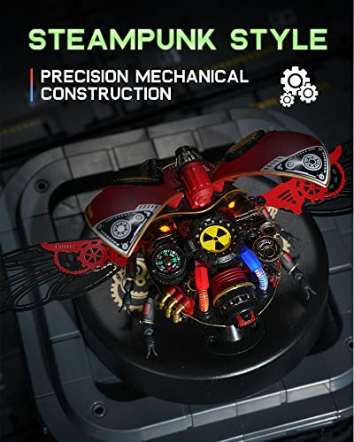 ROKR Metal Building Kits for Adults-Plastic Model Craft Kits-3D Metal Puzzles for Adults and Kids-Scout Beetle Model Building Set-Hobbies Gifts for ROKR