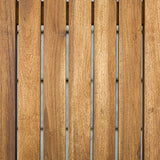 Walker Edison Rendezvous Modern Solid Acacia Wood Slatted Patio Bench, 53 Inch, Brown Walker Edison