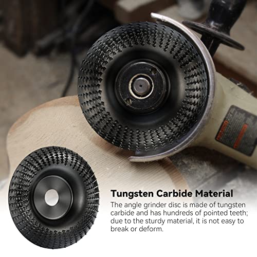 TOOVEM Angle Grinder Carving Disc Kit 5 PCS Including 4 Wood Shaping Grinding Discs and 1 Speedcutter Wood Carving Disc for 4" or 4 1/2" Angle - WoodArtSupply