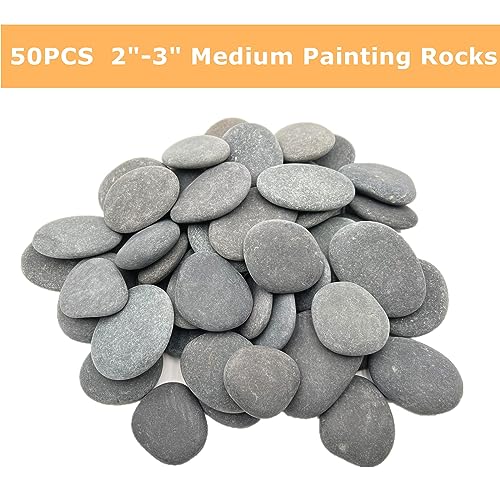 Lifetop 120pcs Painting Rocks DIY Rocks Flat & Smooth Kindness Rocks for Arts Crafts Decoration Medium/Small/Tiny Rocks for Painting Hand Picked