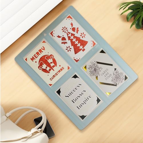 Srunffe 4-in-1 Card Mat for Cricut Explore Air 2 & Cricut Maker, Non-Slip Craft Cutting Mat (2x2), Reusable Craft Cutting Mat, Create Four Cards Srunffe