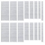 Glarks 5000Pcs 18 Gauge Galvanized 5/8 inch Brad Nails Straight Finishing Nails for Electric Pneumatic Brad Nailer Gun, Molding Cabinetry Building Glarks