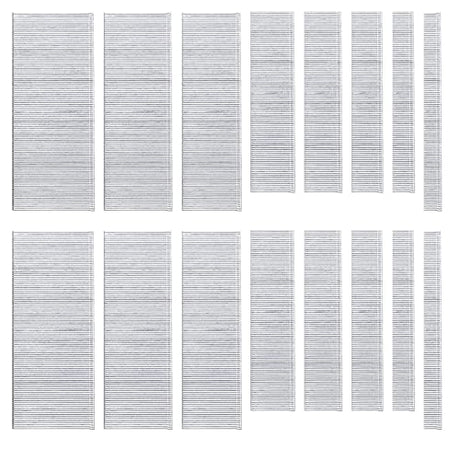 Glarks 5000Pcs 18 Gauge Galvanized 5/8 inch Brad Nails Straight Finishing Nails for Electric Pneumatic Brad Nailer Gun, Molding Cabinetry Building Glarks