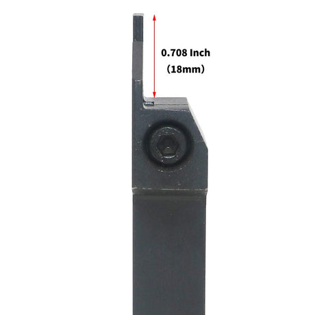 CNC Lathe Grooving Tool Holder MGEHR1616-3(0.63 Inch), with Three MGMN300 Cemented Carbide Blades. Yellow Processed Steel, Fuchsia Processed LingGan
