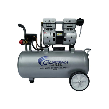 California Air Tools 8010A Aluminum Tank Air Compressor | Ultra Quiet, Oil-Free, 1.0 hp, 8 gal - WoodArtSupply