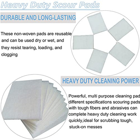 Tonmp 10 Pack 6" x 9" Superfine General Purpose Scuff Pads for Scuffing, Scouring, Sanding, Paint - Surface Preparation Automotive Car Auto Body Tonmp