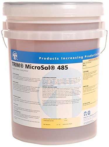 TRIM Cutting & Grinding Fluids MS485/5 MicroSol 485 Long Life Ferrous Semisynthetic Microemulsion Coolant, 5 gal Pail - WoodArtSupply