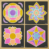 Colorations® World of Art - India Rangoli, 6 Designs with Sand Colorations