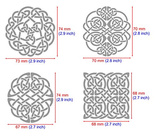 Aleks Melnyk #37 Metal Journal Stencils, Celtic Patterns, Wicca Stencil,  Celtic Knot Stencils, Viking Stencils, Wood Burning Templates, Wood Carving