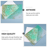 EXCEART Resin Craft Molds Silicone Resin Tray Resin Coaster Molds DIY Silicone Tray Epoxy Resin Casting Molds for Making Table Mat Writing Board Home EXCEART