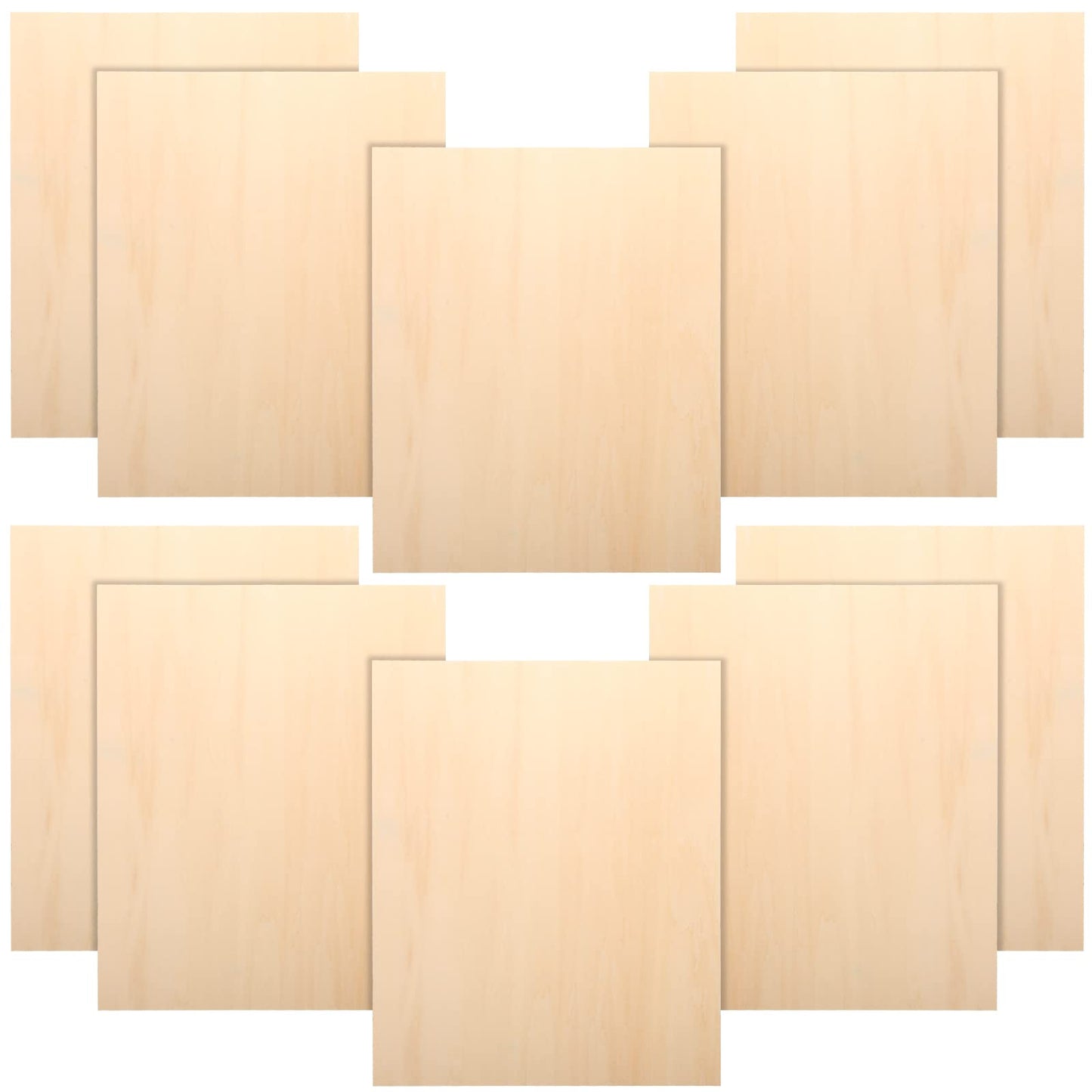 1/16 x 10 x 12 Inch Basswood Sheets Unfinished Wood Sheets Basswood Blank Sheet Thin DIY Wood Pieces for Arts and Crafts DIY Cutting Wood Burning