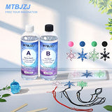 Epoxy Resin, 32OZ Crystal Clear Epoxy Resin Kit for Beginners - Not Yellowing and No Bubble Self Leveling for River Table Tops, Jewelry Making, DIY, MTBJZJ