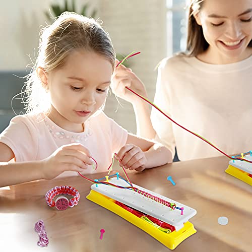 PREPOP DIY Arts and Crafts Toys for Kids -Best Birthday Gifts for Girls Age 7 8 9 10 11 12 Years Old, Friendship Bracelet String Making Kit for