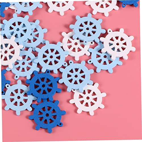 KALLORY 60 Pcs Unfinished Wood Cutout Shapes Home Accessories Home Ornament Beach Nautical Theme Decor Unfinished Wooden Slices Wooden Heart Woodsy KALLORY