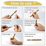 YOOHO Paint Pen Gold Silver Metallic Permanent Acrylic Markers Set for Fabric Glass Rock Wooden Ceramic Leather Tire Painting, 0.7mm Extra Fine Tip YOOHO