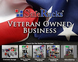 SafeRacks Overhead Garage Storage Rack - Heavy Duty Racks for Garage with 250 lb Capacity, Easy Garage Shelving, Adjustable Storage Rack, Ceiling SafeRacks