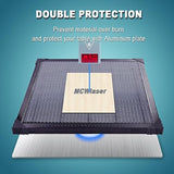 MCWlaser Honeycomb Working Table 15.7"x15.7"/400x400mm Honeycomb Laser Bed with Aluminum Plate for Most Laser Engraver Cutter MCWlaser