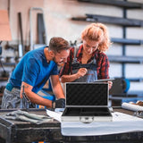 DOITOOL Box Suitcase Tool Chest Locking Briefcase Metal Case Briefcases for Men Hard Briefcase Looking for Men Portable Workstation Briefcase DOITOOL